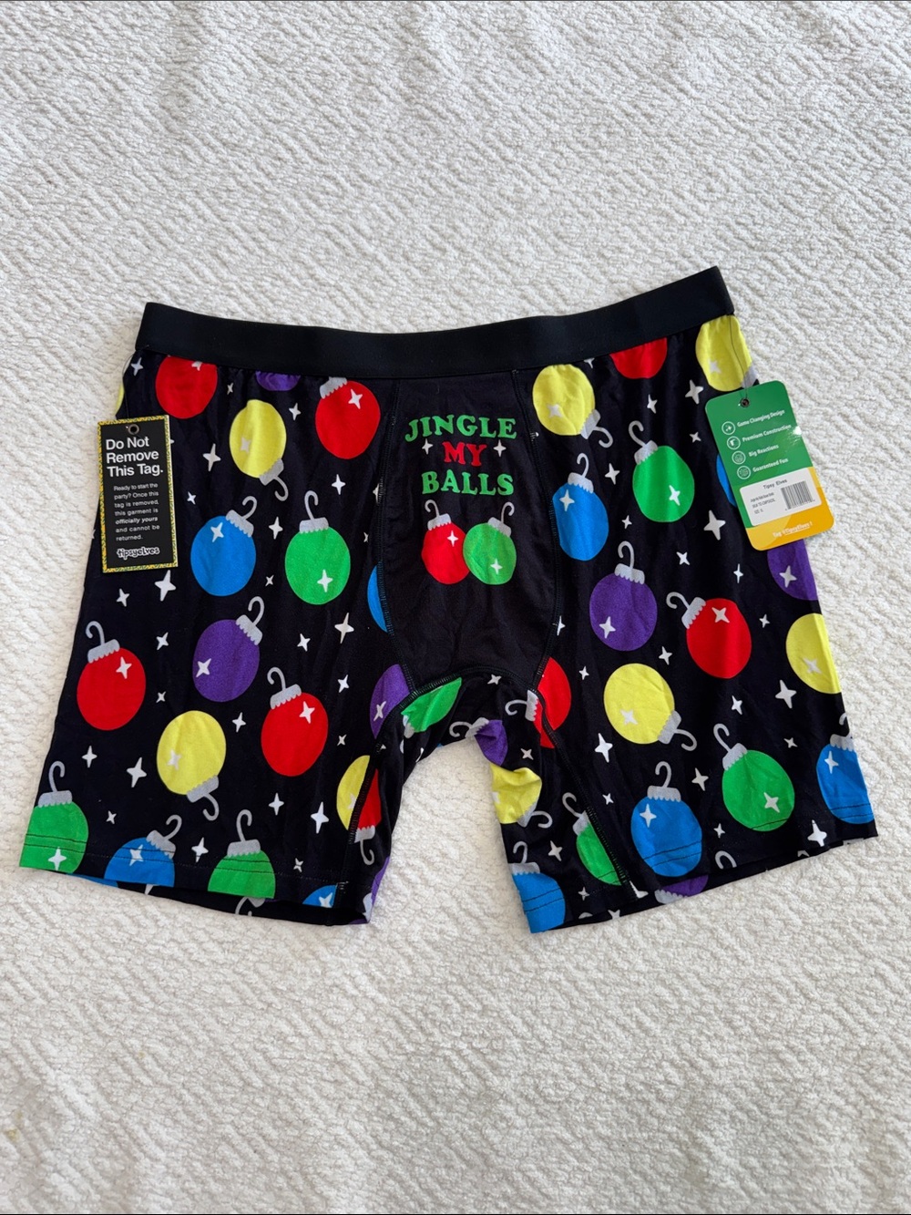 NWT Tipsy Elves Men's Jingle My Balls Boxer Briefs Sz XL